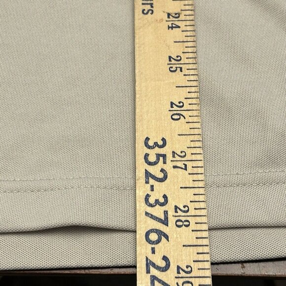 PGA Tour Golf Shirts Men LARGE Lot of 2 Black Tan Short Sleeve Polo Collared - Picture 10 of 16